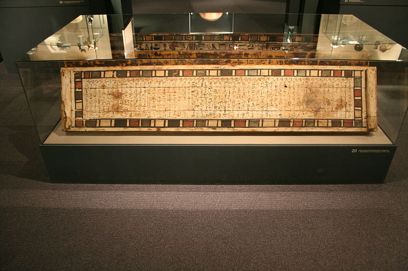 Der Sarg Herishefhoteps im Ägyptischen Museum in Leipzig.